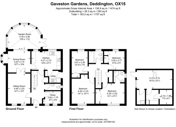 Floor Plan Image for 4 Bedroom Detached House to Rent in Gaveston Gardens, Deddington