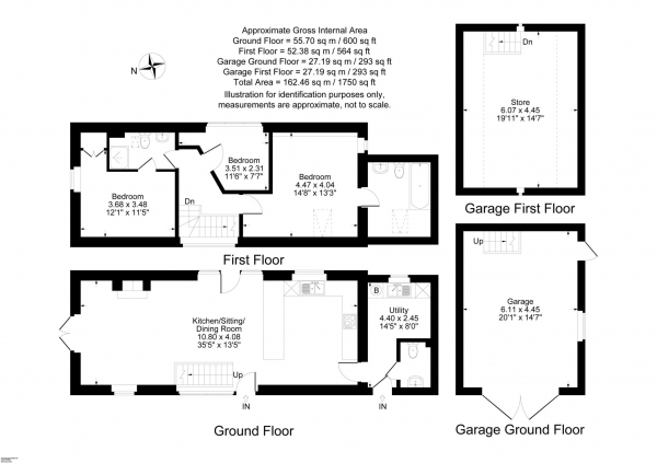 Floor Plan Image for 3 Bedroom Detached House to Rent in Creampot Lane, Cropredy, OX17