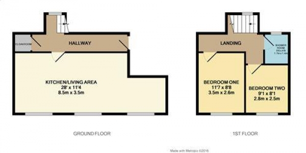 Floor Plan Image for 2 Bedroom Maisonette to Rent in Lytham Road, Blackpool, FY4 1RF