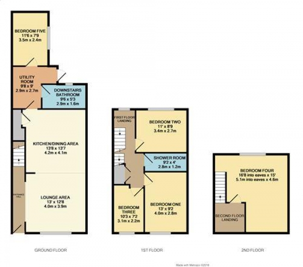 Floor Plan Image for 5 Bedroom Property for Sale in Bairstow Street, Blackpool, FY1 5BN