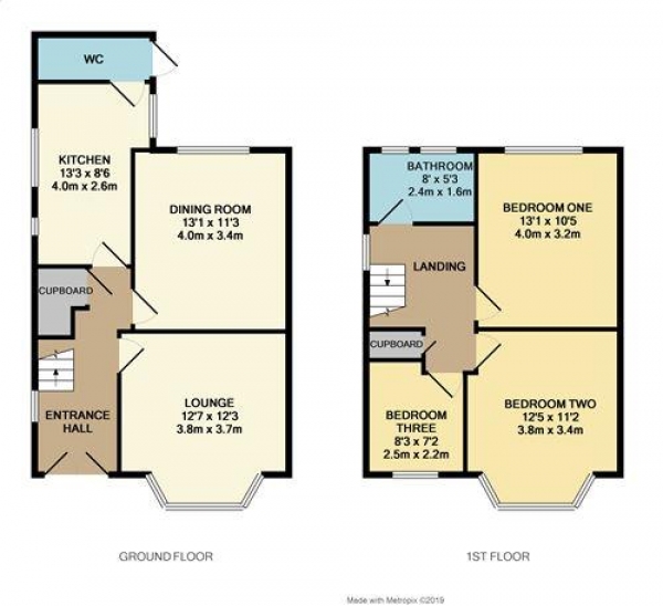 Floor Plan Image for 3 Bedroom Semi-Detached House to Rent in Red Bank Road, Blackpool, FY2 9EA