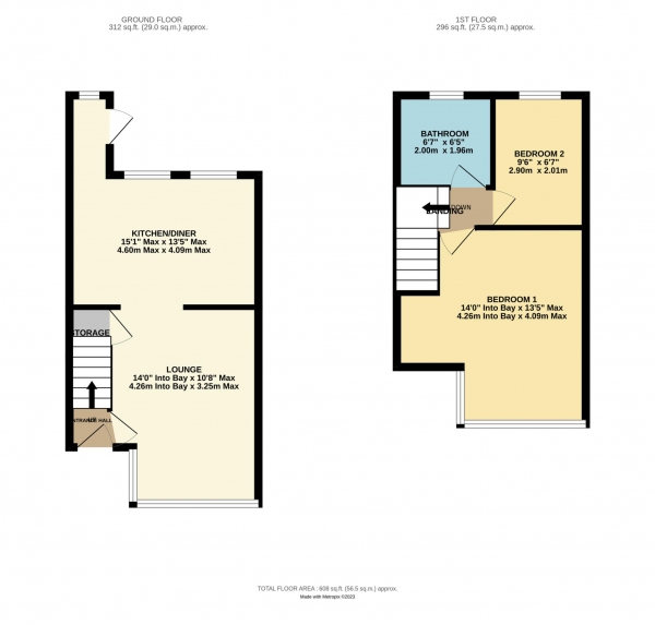 Floor Plan Image for 2 Bedroom Property for Sale in Willowbank Avenue, Blackpool, FY4 3NB