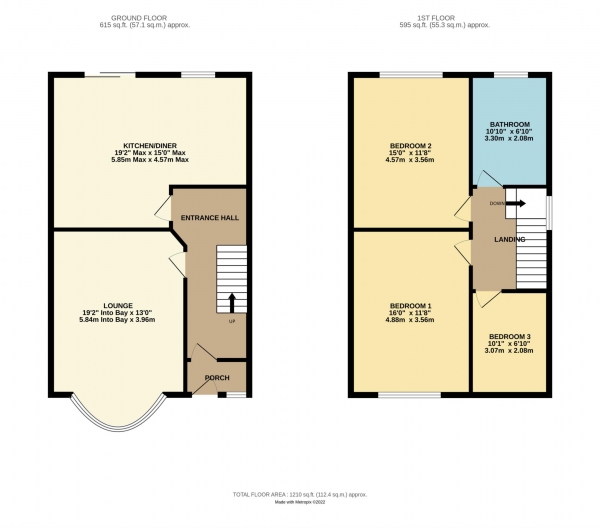 Floor Plan Image for 3 Bedroom Semi-Detached House for Sale in Longton Road, Blackpool, FY1 4HW