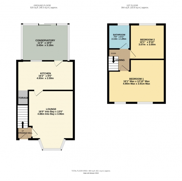 Floor Plan Image for 2 Bedroom Property for Sale in Highfield Road, Blackpool, FY4 3NU