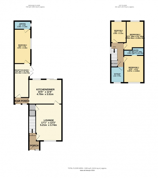 Floor Plan Image for 4 Bedroom Semi-Detached House for Sale in Askrigg Close, Blackpool, FY4 5RE