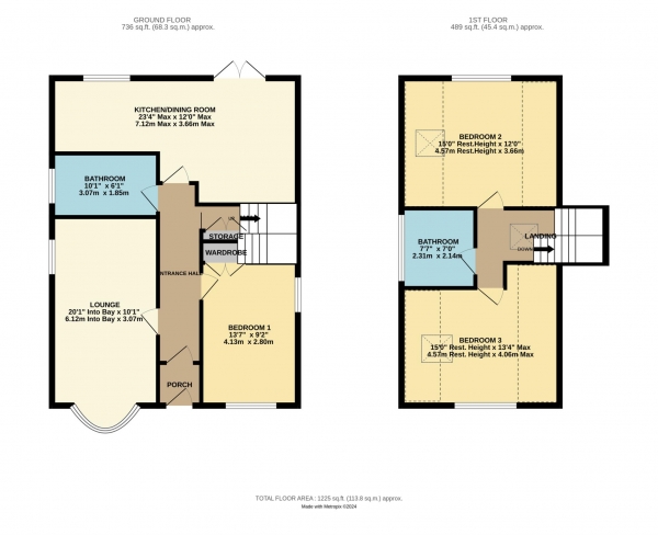 Floor Plan Image for 3 Bedroom Bungalow for Sale in St Walburgas Road, Blackpool, FY3 7EY