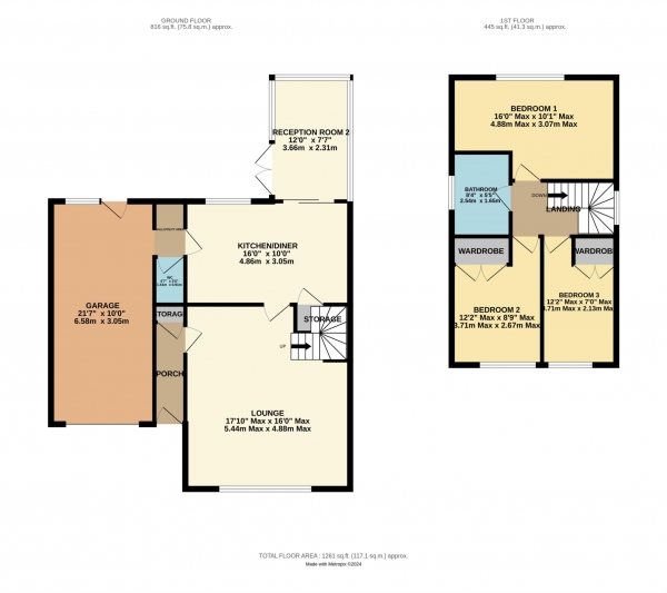 Floor Plan Image for 3 Bedroom Link Detached House for Sale in Seaton Crescent, Lytham St.Annes, FY8 2RF