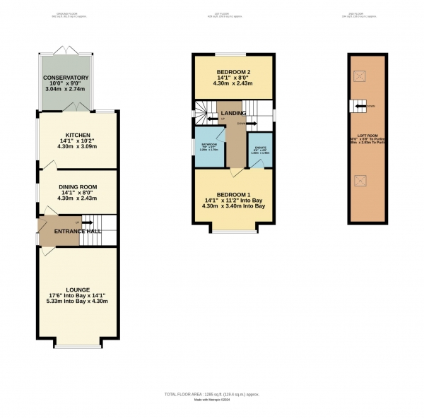 Floor Plan Image for 2 Bedroom Detached House for Sale in James Avenue, Blackpool, FY4 4LB