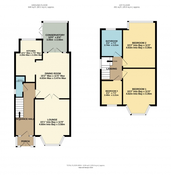 Floor Plan Image for 3 Bedroom Semi-Detached House for Sale in Peel Hill, Blackpool, FY4 5JP