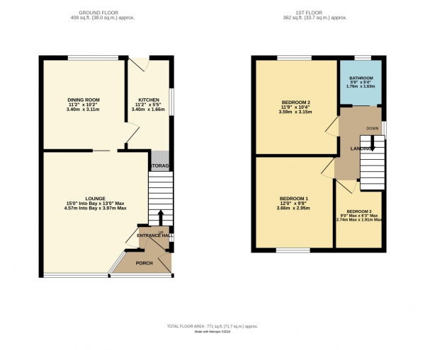 Floor Plan Image for 3 Bedroom Semi-Detached House for Sale in Andsell Road, Blackpool, FY1 5LZ