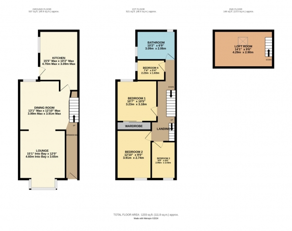 Floor Plan Image for 4 Bedroom Property for Sale in Keswick Road, Blackpool, FY1 5PB