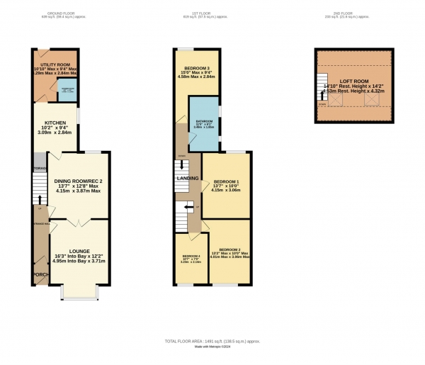 Floor Plan Image for 4 Bedroom Property for Sale in Keswick Road, Blackpool, FY1 5PB