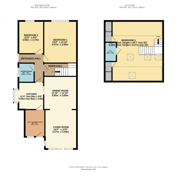 Floor Plan Image for 3 Bedroom Semi-Detached Bungalow for Sale in Midgeland Road, Blackpool, FY4 5HH