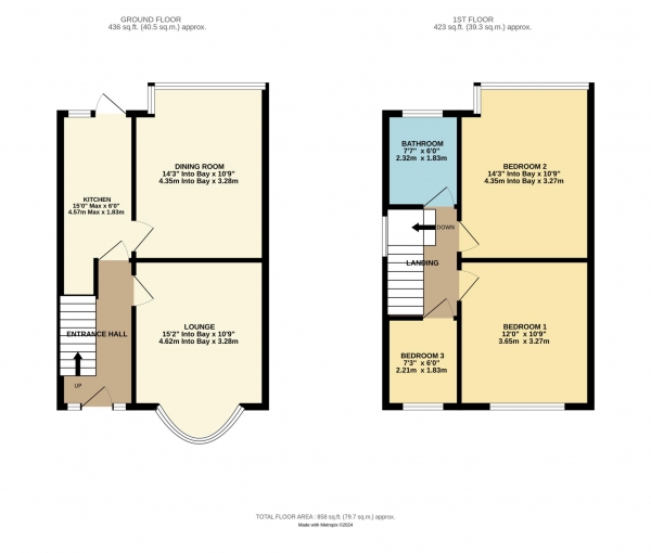 Floor Plan Image for 3 Bedroom Semi-Detached House for Sale in Garton Avenue, Blackpool, FY4 2JW