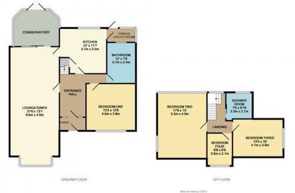 Floor Plan Image for 4 Bedroom Detached House for Sale in Stonyhill Avenue, Blackpool, FY4 1PR