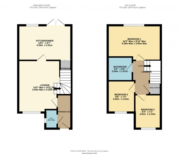 Floor Plan Image for 3 Bedroom Property for Sale in Marton Fold, Blackpool, FY4 5FJ