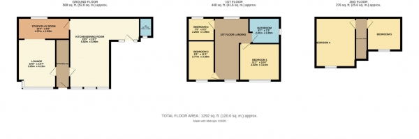 Floor Plan Image for 5 Bedroom Link Detached House for Sale in Byron Street, Blackpool, FY4 1DE