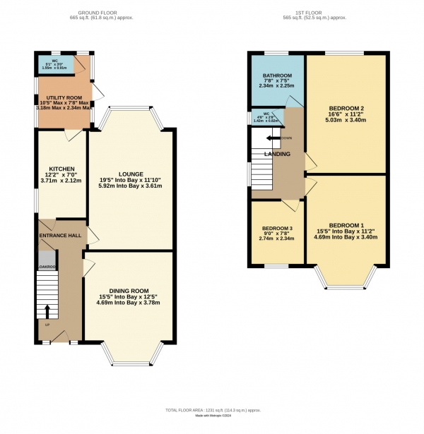 Floor Plan Image for 3 Bedroom Semi-Detached House for Sale in Stony Hill Avenue, Blackpool, FY4 1PR