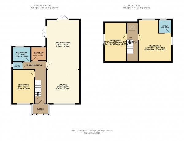 Floor Plan Image for 3 Bedroom Detached Bungalow for Sale in Common Edge Road, Blackpool, FY4 5DJ