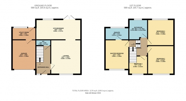 Floor Plan Image for 4 Bedroom Link Detached House for Sale in Hillcrest Road, Blackpool, FY4 1QT