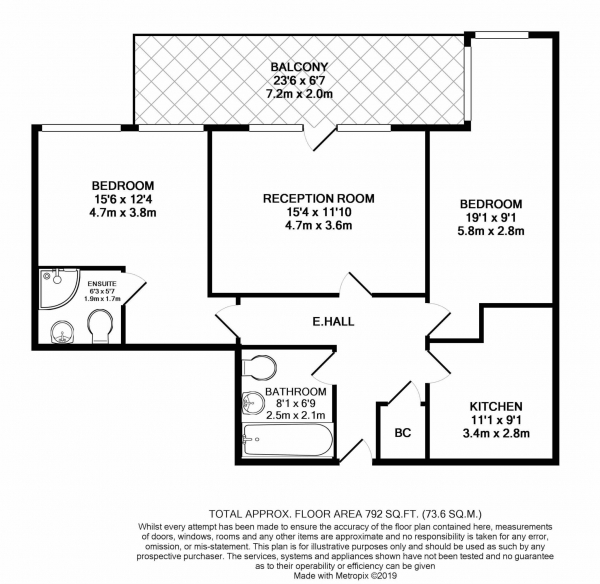 Floor Plan Image for 2 Bedroom Flat for Sale in PopWorks, Oldham Road, Manchester