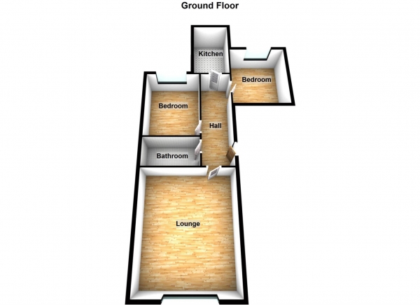 Floor Plan Image for 2 Bedroom Flat to Rent in Acres Lane, Stalybridge