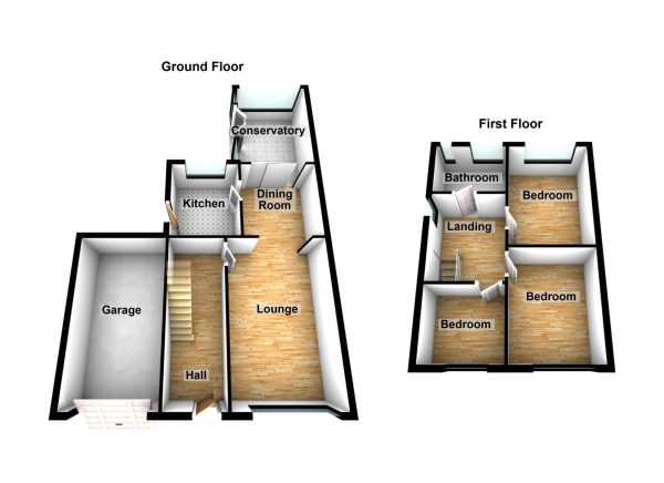 Floor Plan Image for 3 Bedroom Semi-Detached House for Sale in Newstead Avenue, Ashton Under Lyne