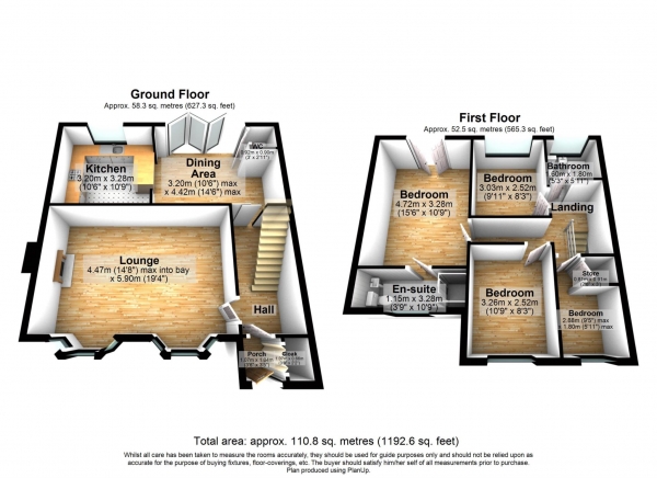 Floor Plan Image for 4 Bedroom Mews for Sale in Wheatfield, Stalybridge