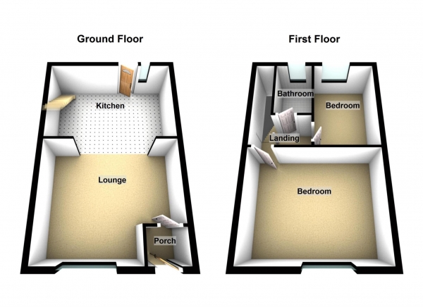 Floor Plan Image for 2 Bedroom Terraced House for Sale in Demesne Drive, Stalybridge