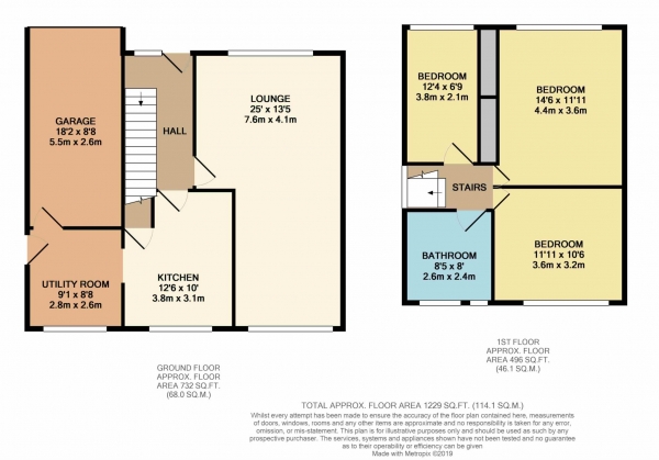 Floor Plan Image for 3 Bedroom Detached House for Sale in Birchfield Grove, Bolton