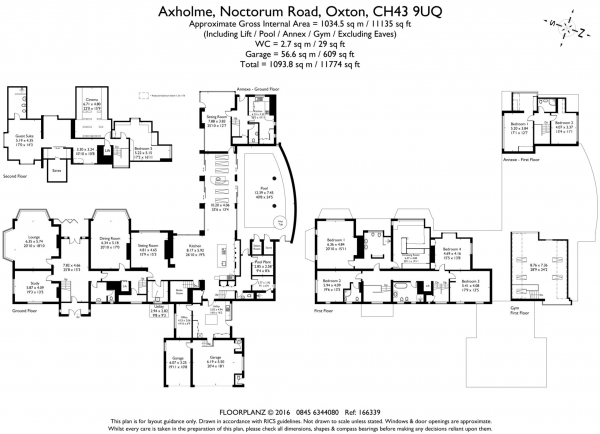 Floor Plan Image for 6 Bedroom Detached House for Sale in Noctorum Road, Oxton