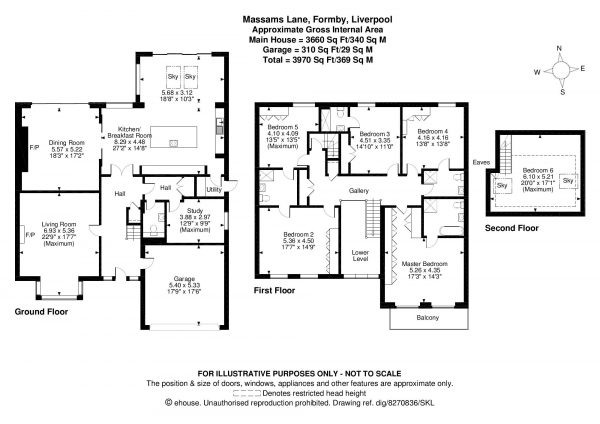 Floor Plan Image for 6 Bedroom Detached House for Sale in Massams Lane, Freshfield