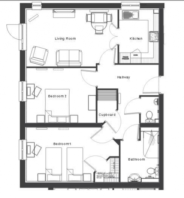 Floor Plan Image for 2 Bedroom Retirement Property for Sale in Brunlees Court, Cambridge Road, Southport