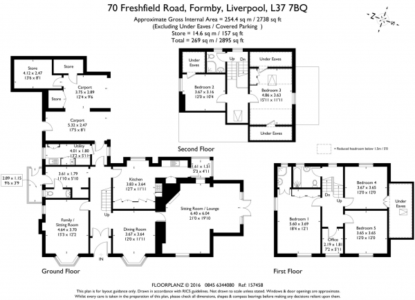 Floor Plan Image for 6 Bedroom Detached House for Sale in Freshfield Road, Freshfield, Formby