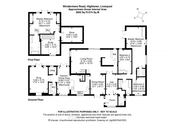Floor Plan Image for 4 Bedroom Detached House for Sale in Windermere Road, Hightown, Merseyside