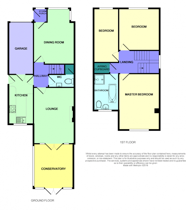 Floor Plan Image for 3 Bedroom Detached House to Rent in Dinorwic Road, Birkdale, Southport, Merseyside, PR8 4DL