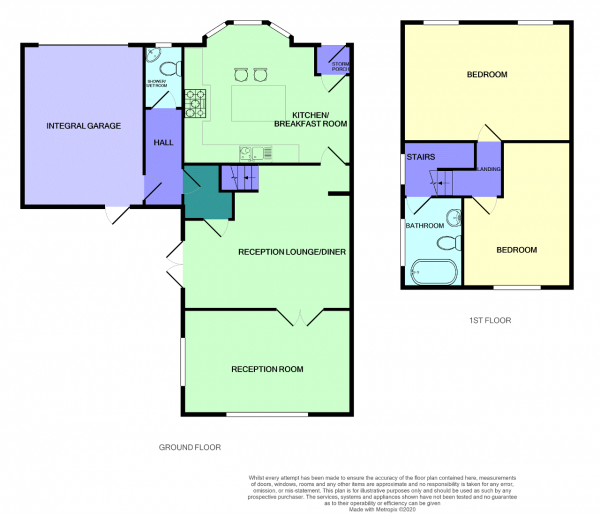 Floor Plan Image for 2 Bedroom Semi-Detached House for Sale in Kent Road, Birkdale, Southport, Merseyside, PR8 4BJ