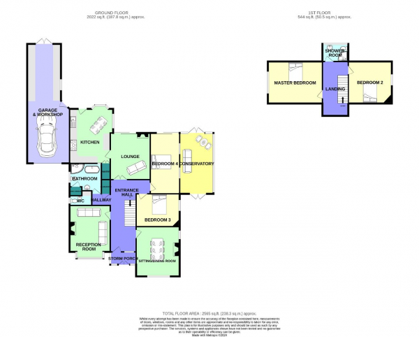 Floor Plan Image for 4 Bedroom Detached House for Sale in Liverpool Road, Birkdale, Southport, Merseyside, PR8 3DE