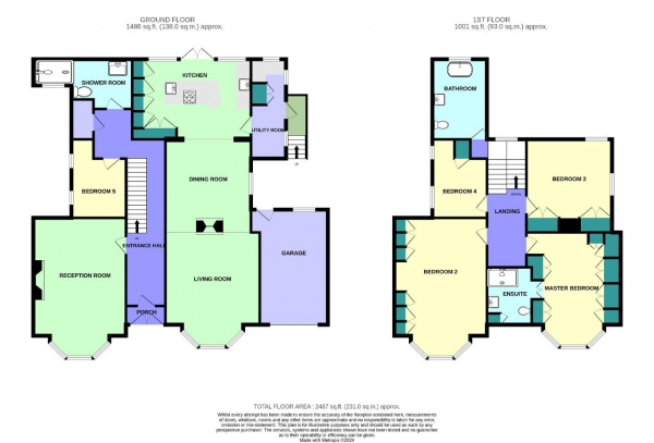 Floor Plan Image for 5 Bedroom Detached House for Sale in Saxon Road, Birkdale, Southport, Merseyside, PR8 2AX