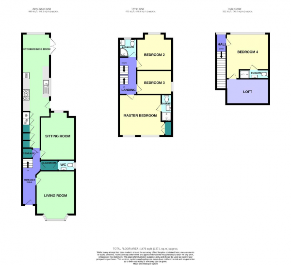 Floor Plan Image for 4 Bedroom Semi-Detached House for Sale in Norwood Road, Southport, Merseyside, PR8 6HG