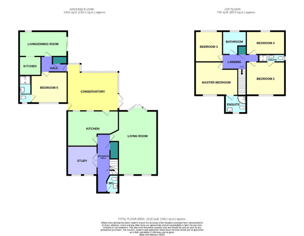 Floor Plan Image for 5 Bedroom Detached House for Sale in Regency Gardens, Birkdale, Southport, Merseyside, PR8 2HD