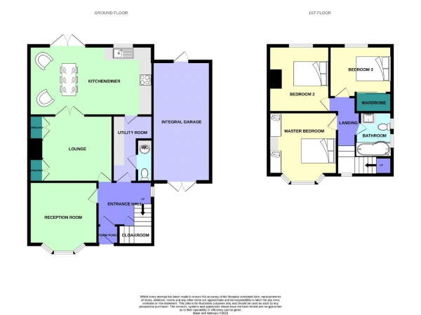 Floor Plan Image for 3 Bedroom Semi-Detached House for Sale in Dunbar Road, Hillside, Southport, Merseyside, PR8 4RJ