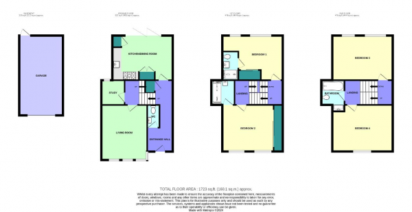 Floor Plan Image for 4 Bedroom Town House for Sale in Warren Court, Birkdale, Southport, Merseyside, PR8 2DE