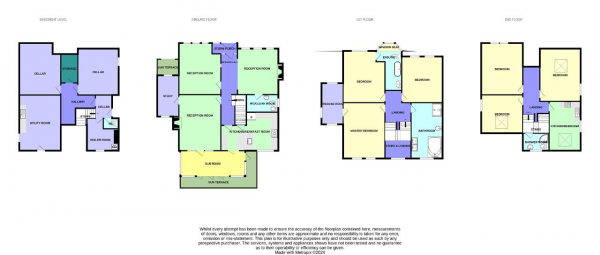 Floor Plan Image for 7 Bedroom Detached House for Sale in Priory Gardens, Birkdale, Southport, Merseyside, PR8 2DJ