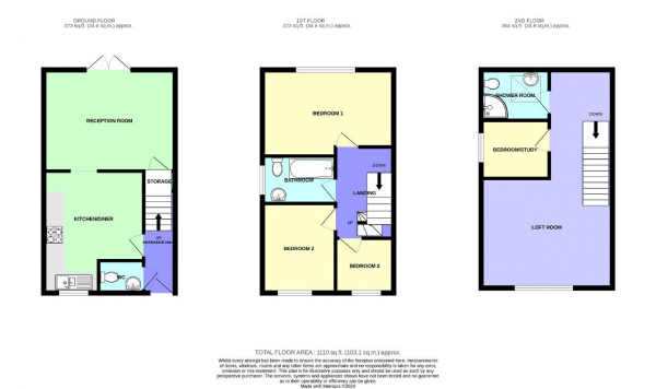 Floor Plan Image for 3 Bedroom Semi-Detached House for Sale in Craven Close, Kew, Southport, Merseyside, PR8 6RJ