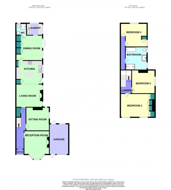 Floor Plan Image for 3 Bedroom Semi-Detached House for Sale in Alma Road, Birkdale, Southport, Merseyside, PR8 4AN