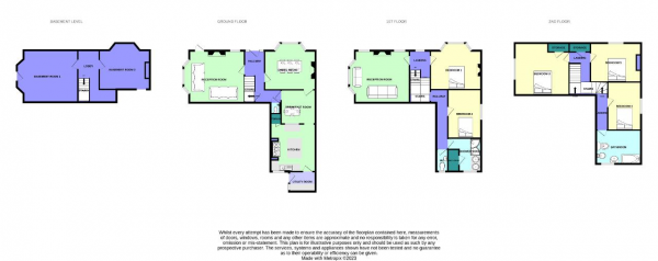 Floor Plan for 5 Bedroom Semi-Detached House for Sale in Portland Street, Southport, Merseyside, PR8 1HU, PR8, 1HU - Offers in Excess of &pound380,000