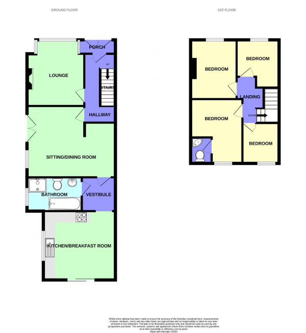 Floor Plan Image for 4 Bedroom Semi-Detached House for Sale in Kew Road, Birkdale, Southport, Merseyside, PR8 4HN