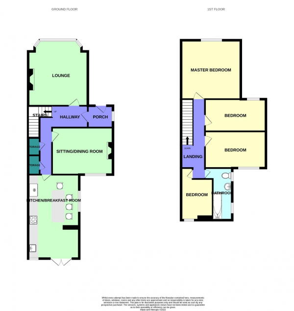 Floor Plan Image for 4 Bedroom Semi-Detached House for Sale in St James Street, Southport, Merseyside, PR8 5AE