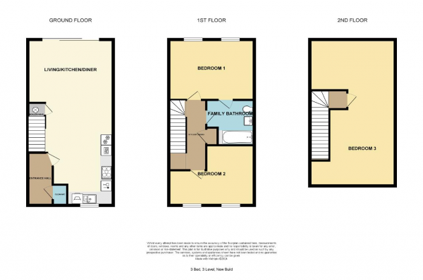 Floor Plan Image for 3 Bedroom Semi-Detached House for Sale in Nursery Gardens, Birkdale, Southport, Merseyside, PR8 4BY